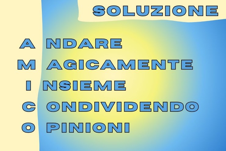 Soluzione test verbale