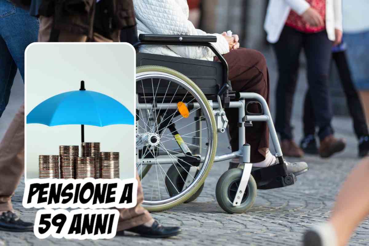 pensione a 59 anni per caregiver che assiste disabile